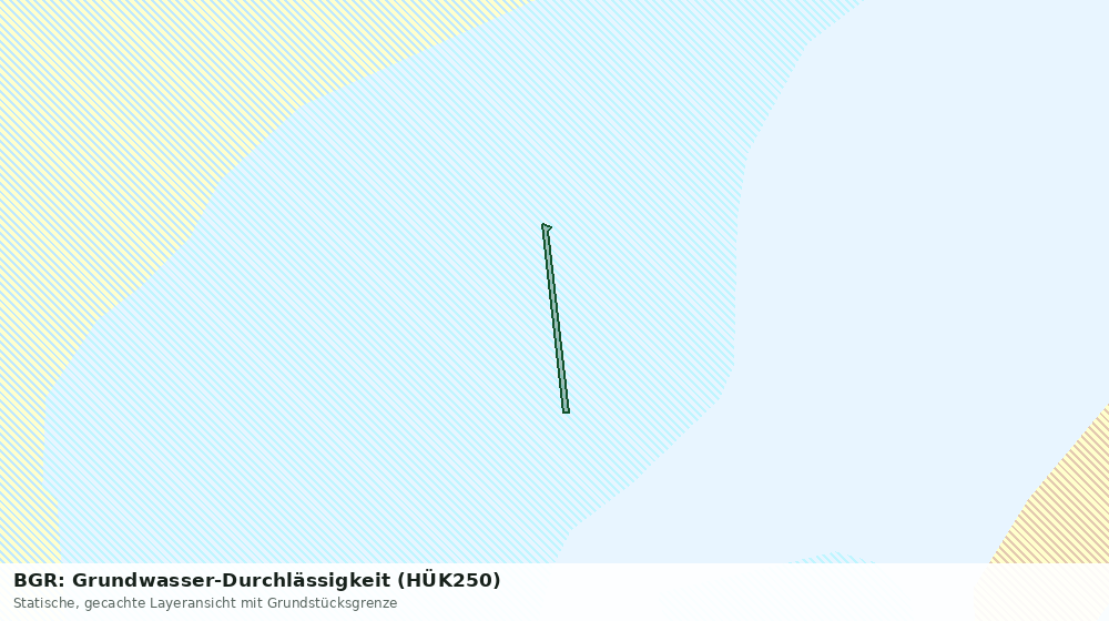 Statische Kartenansicht: BGR: Grundwasser-Durchlässigkeit (HÜK250)