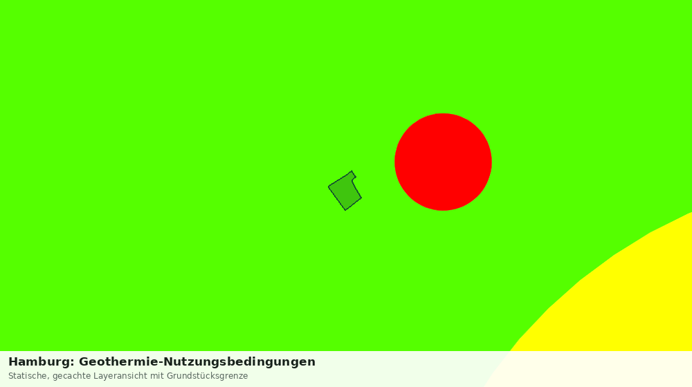 Statische Kartenansicht: Hamburg: Geothermie-Nutzungsbedingungen