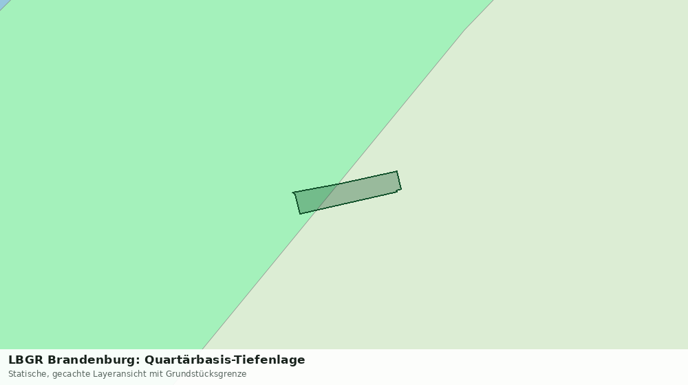 Statische Kartenansicht: LBGR Brandenburg: Quartärbasis-Tiefenlage