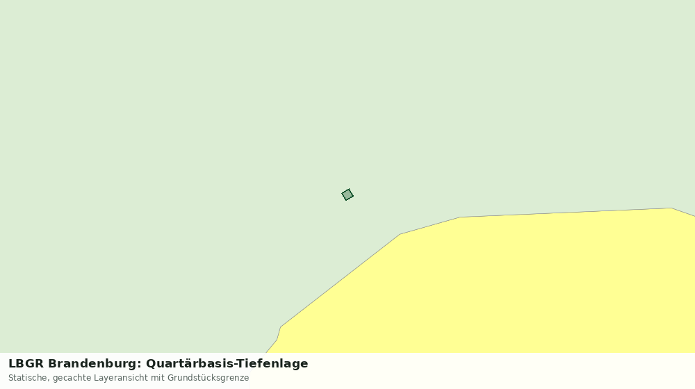 Statische Kartenansicht: LBGR Brandenburg: Quartärbasis-Tiefenlage