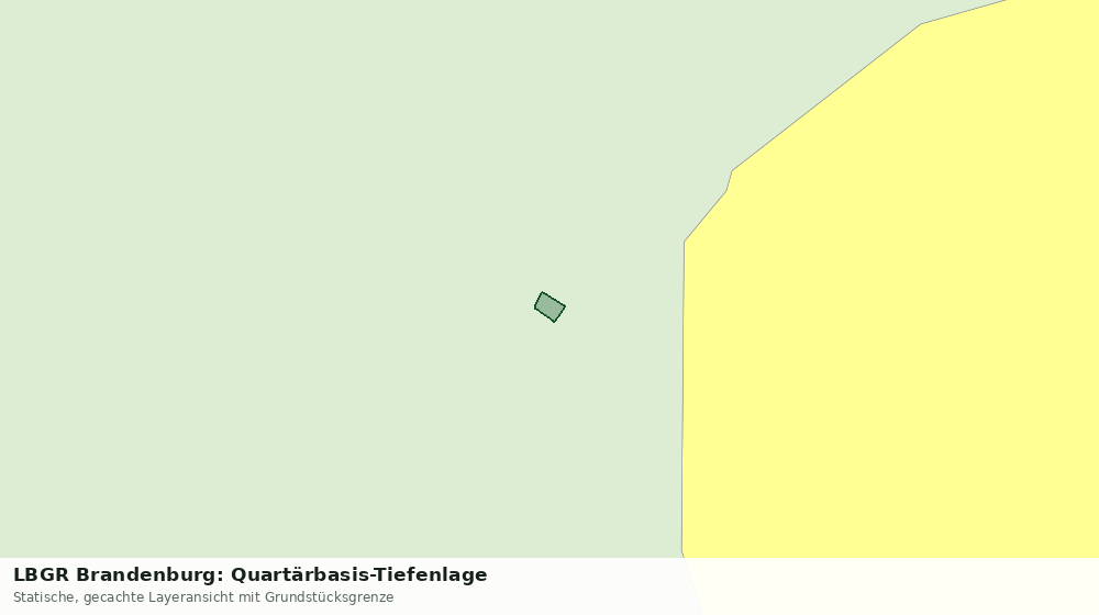 Statische Kartenansicht: LBGR Brandenburg: Quartärbasis-Tiefenlage