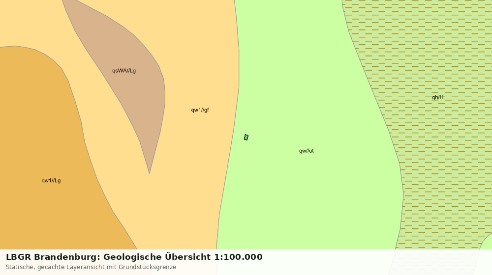 Statische Kartenansicht: LBGR Brandenburg: Geologische Übersicht 1:100.000