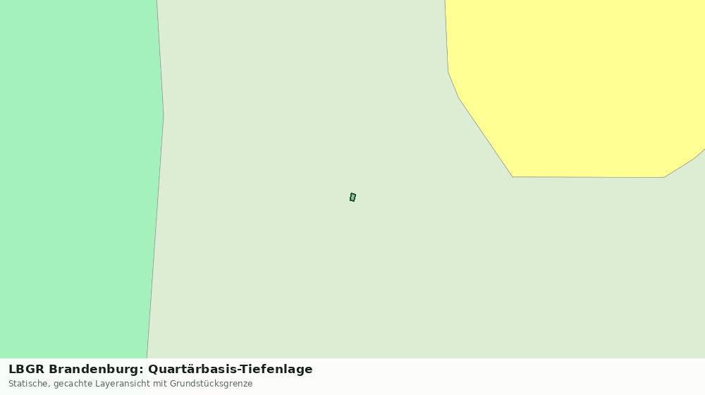 Statische Kartenansicht: LBGR Brandenburg: Quartärbasis-Tiefenlage