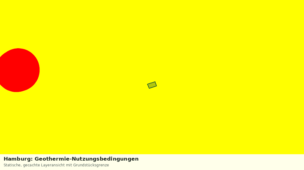 Statische Kartenansicht: Hamburg: Geothermie-Nutzungsbedingungen