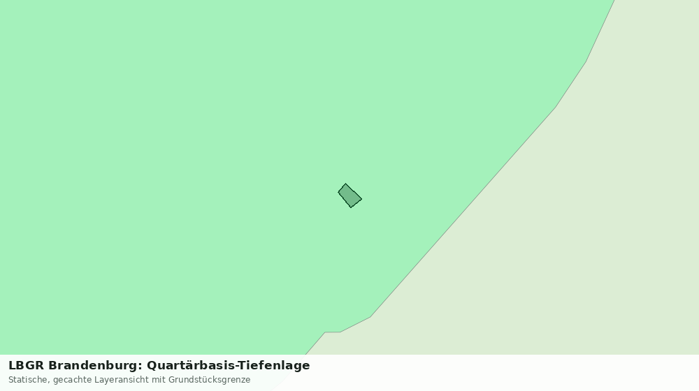 Statische Kartenansicht: LBGR Brandenburg: Quartärbasis-Tiefenlage