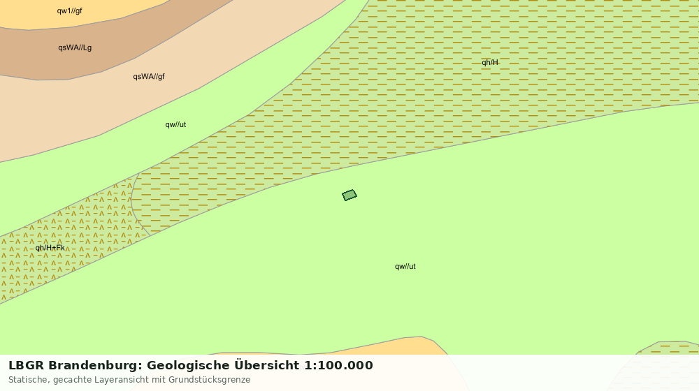 Statische Kartenansicht: LBGR Brandenburg: Geologische Übersicht 1:100.000
