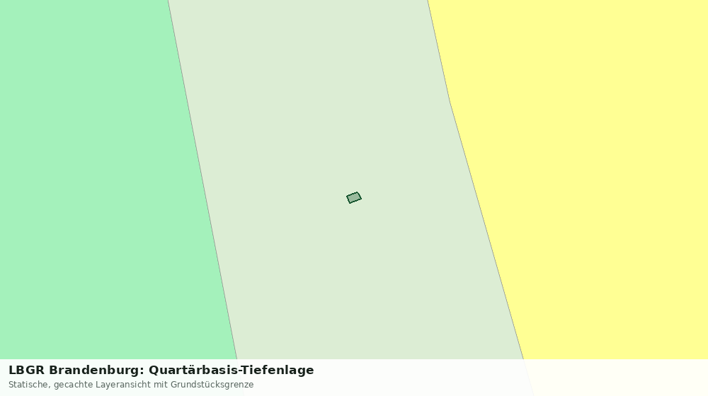 Statische Kartenansicht: LBGR Brandenburg: Quartärbasis-Tiefenlage