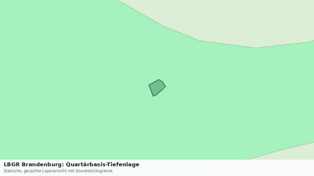 Statische Kartenansicht: LBGR Brandenburg: Quartärbasis-Tiefenlage