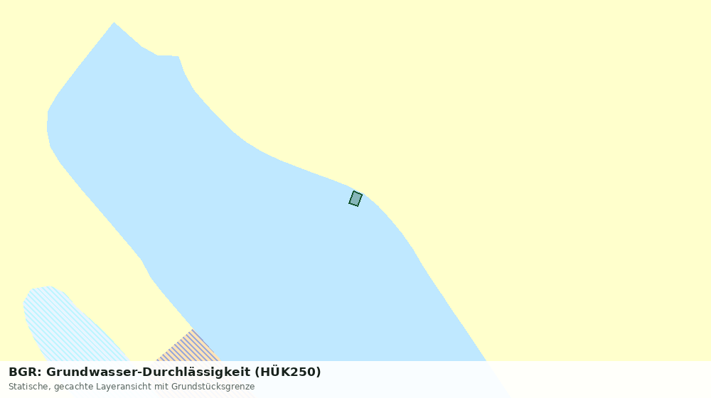 Statische Kartenansicht: BGR: Grundwasser-Durchlässigkeit (HÜK250)