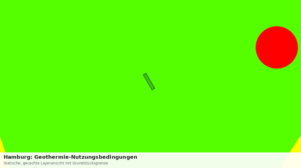 Statische Kartenansicht: Hamburg: Geothermie-Nutzungsbedingungen