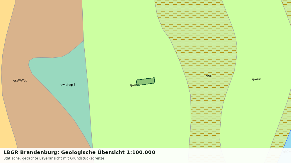 Statische Kartenansicht: LBGR Brandenburg: Geologische Übersicht 1:100.000