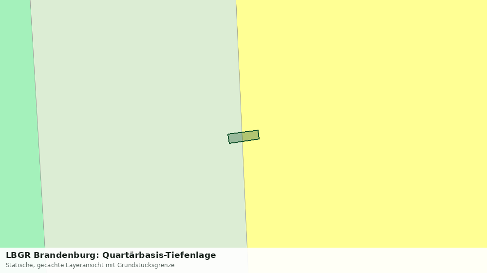 Statische Kartenansicht: LBGR Brandenburg: Quartärbasis-Tiefenlage