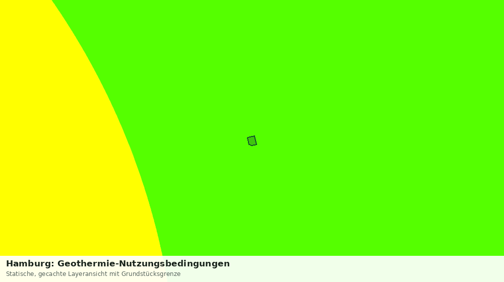 Statische Kartenansicht: Hamburg: Geothermie-Nutzungsbedingungen