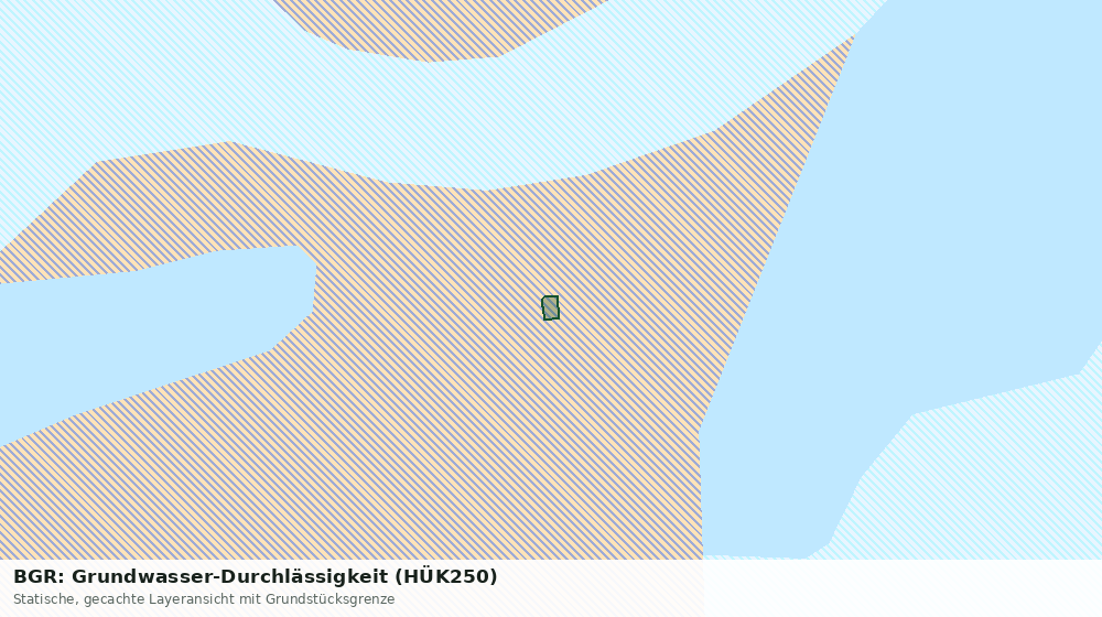 Statische Kartenansicht: BGR: Grundwasser-Durchlässigkeit (HÜK250)