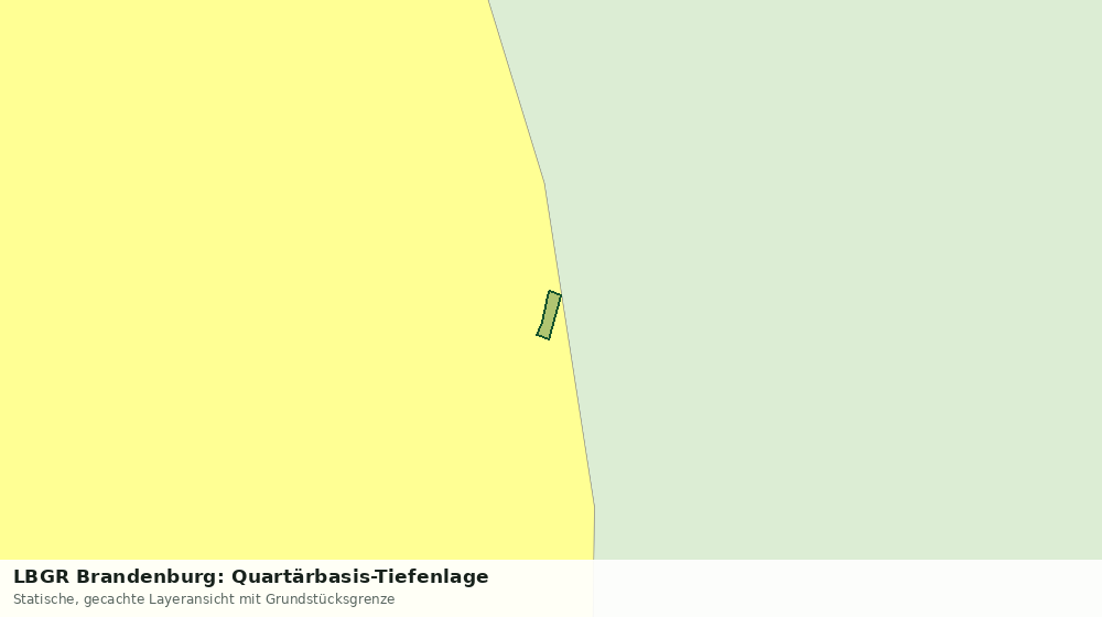 Statische Kartenansicht: LBGR Brandenburg: Quartärbasis-Tiefenlage