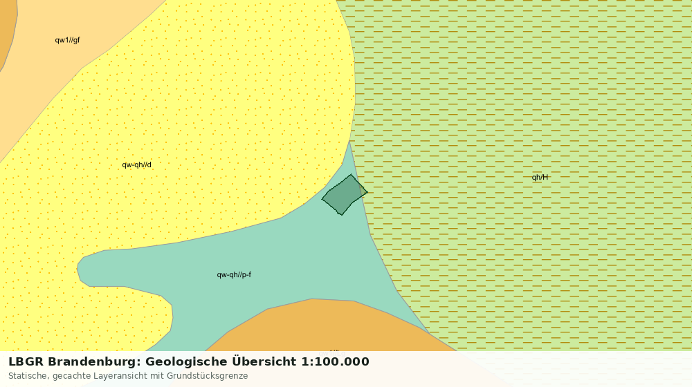 Statische Kartenansicht: LBGR Brandenburg: Geologische Übersicht 1:100.000