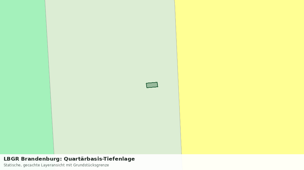 Statische Kartenansicht: LBGR Brandenburg: Quartärbasis-Tiefenlage