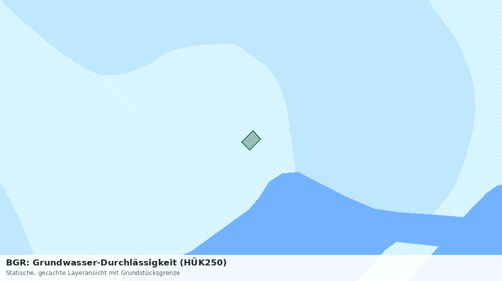 Statische Kartenansicht: BGR: Grundwasser-Durchlässigkeit (HÜK250)