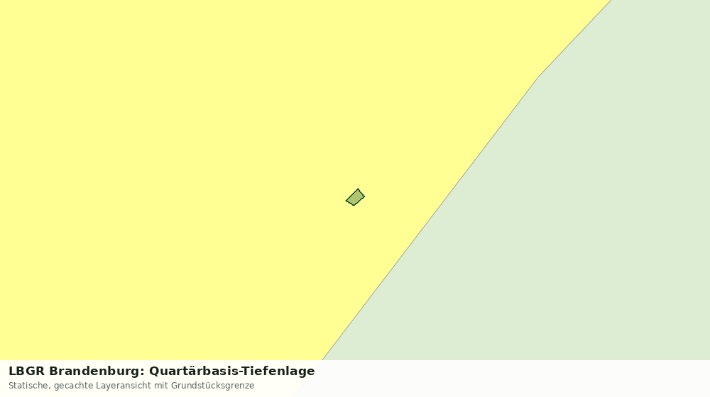 Statische Kartenansicht: LBGR Brandenburg: Quartärbasis-Tiefenlage