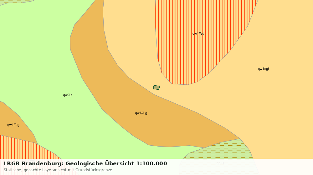 Statische Kartenansicht: LBGR Brandenburg: Geologische Übersicht 1:100.000