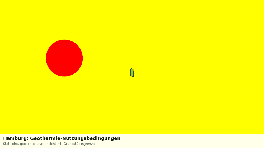 Statische Kartenansicht: Hamburg: Geothermie-Nutzungsbedingungen