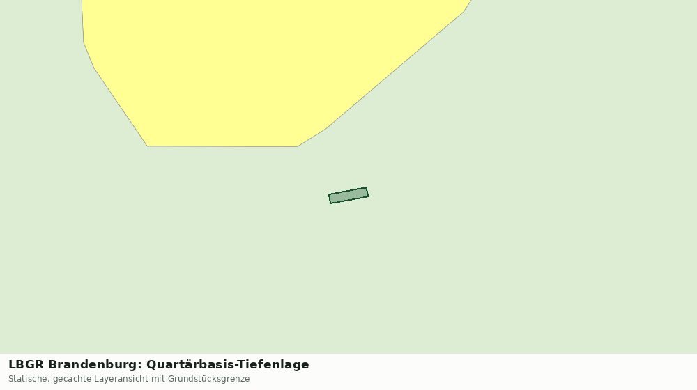 Statische Kartenansicht: LBGR Brandenburg: Quartärbasis-Tiefenlage