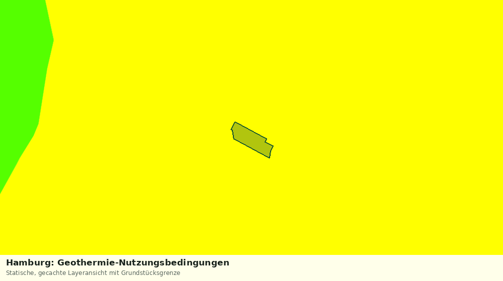 Statische Kartenansicht: Hamburg: Geothermie-Nutzungsbedingungen