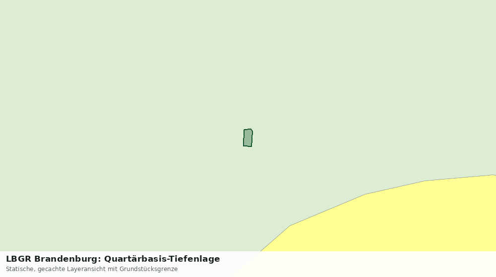 Statische Kartenansicht: LBGR Brandenburg: Quartärbasis-Tiefenlage