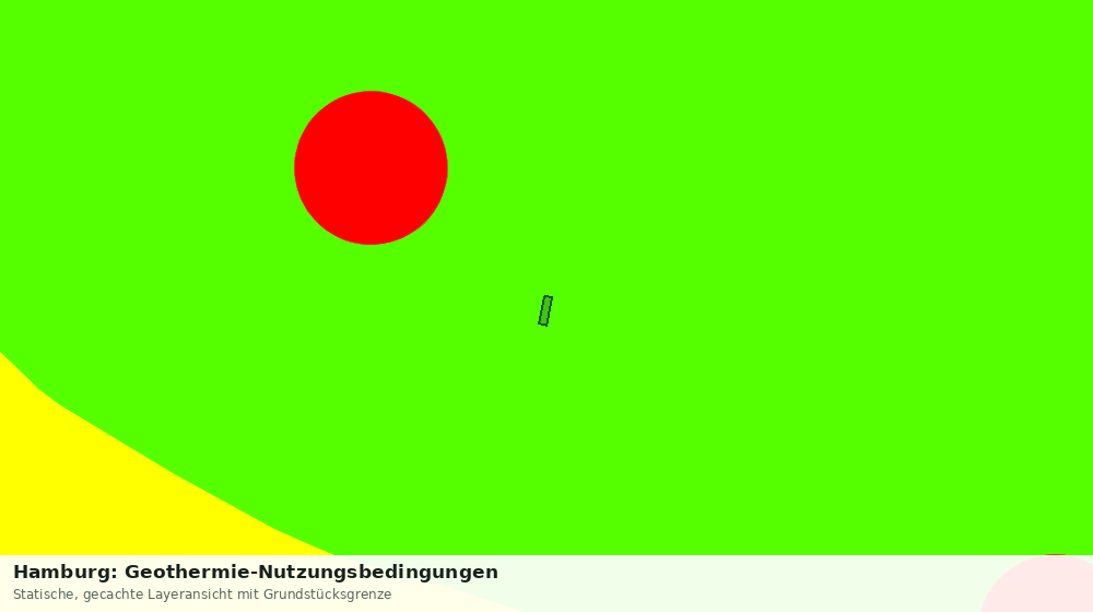 Statische Kartenansicht: Hamburg: Geothermie-Nutzungsbedingungen