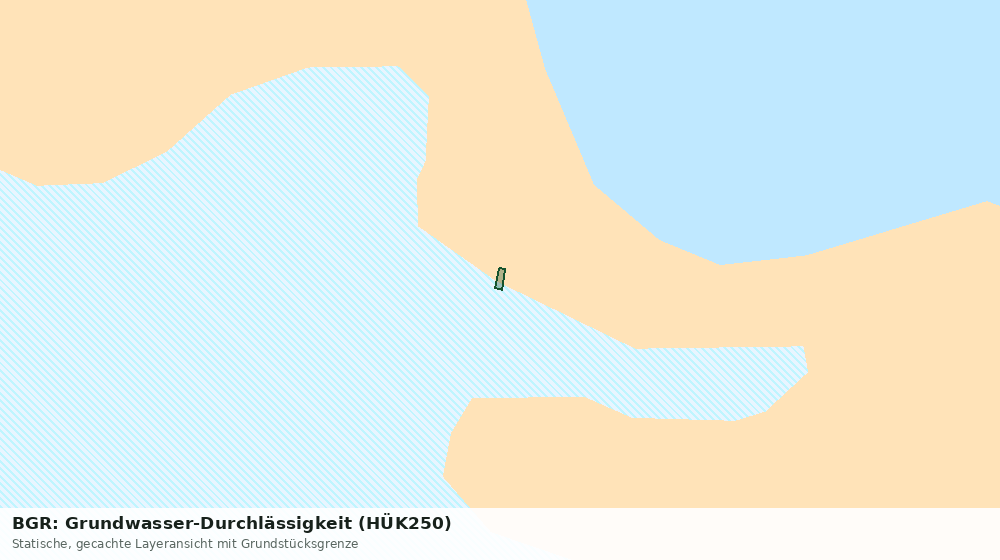 Statische Kartenansicht: BGR: Grundwasser-Durchlässigkeit (HÜK250)