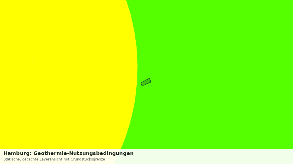 Statische Kartenansicht: Hamburg: Geothermie-Nutzungsbedingungen