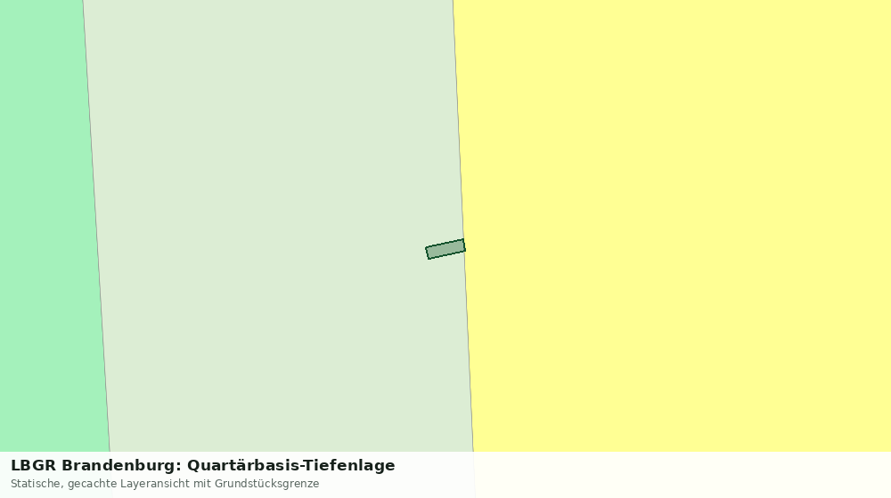 Statische Kartenansicht: LBGR Brandenburg: Quartärbasis-Tiefenlage