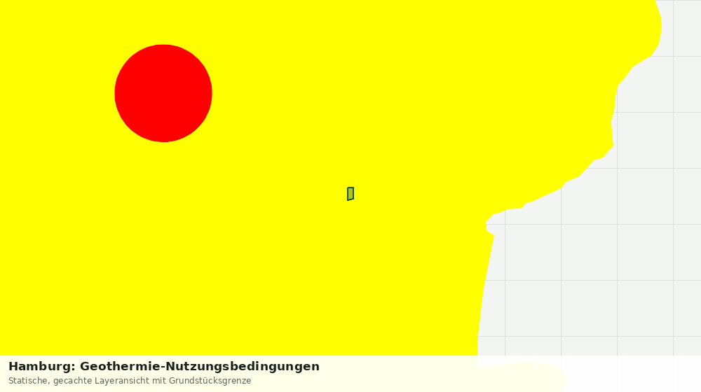Statische Kartenansicht: Hamburg: Geothermie-Nutzungsbedingungen