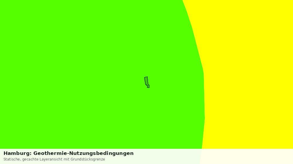 Statische Kartenansicht: Hamburg: Geothermie-Nutzungsbedingungen