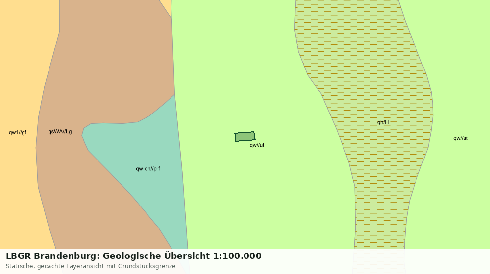 Statische Kartenansicht: LBGR Brandenburg: Geologische Übersicht 1:100.000
