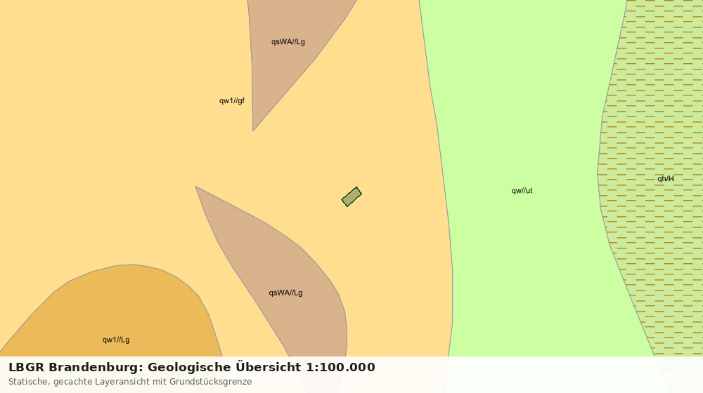 Statische Kartenansicht: LBGR Brandenburg: Geologische Übersicht 1:100.000