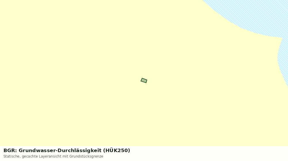 Statische Kartenansicht: BGR: Grundwasser-Durchlässigkeit (HÜK250)