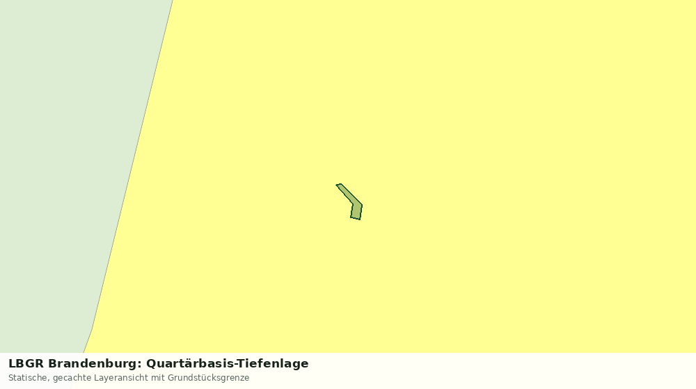 Statische Kartenansicht: LBGR Brandenburg: Quartärbasis-Tiefenlage