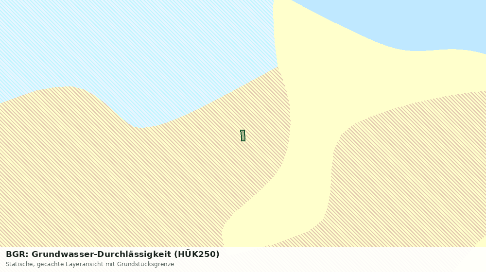 Statische Kartenansicht: BGR: Grundwasser-Durchlässigkeit (HÜK250)