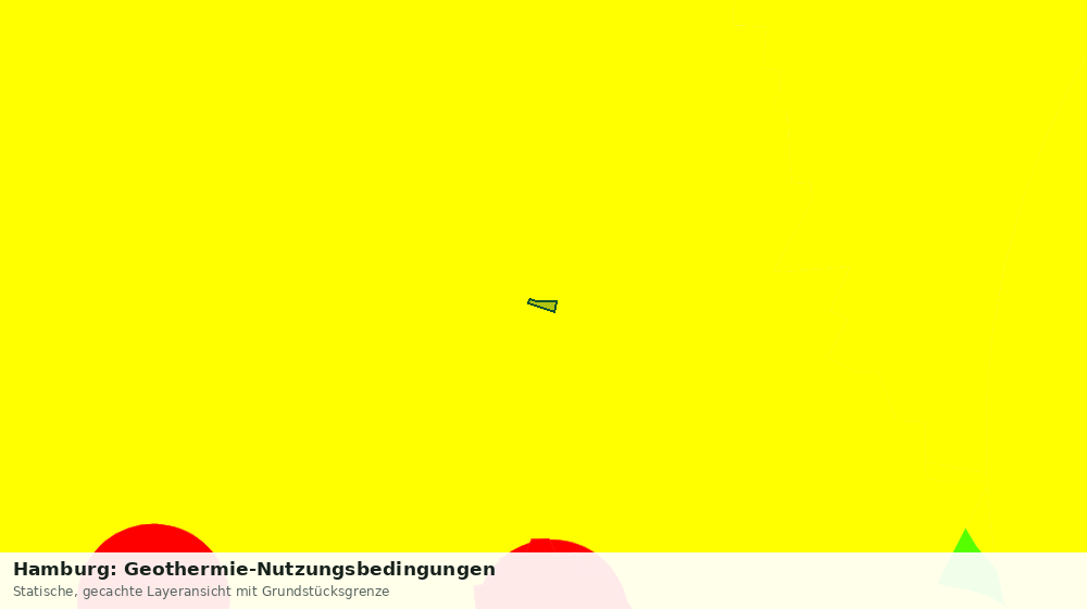 Statische Kartenansicht: Hamburg: Geothermie-Nutzungsbedingungen