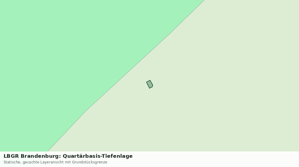 Statische Kartenansicht: LBGR Brandenburg: Quartärbasis-Tiefenlage