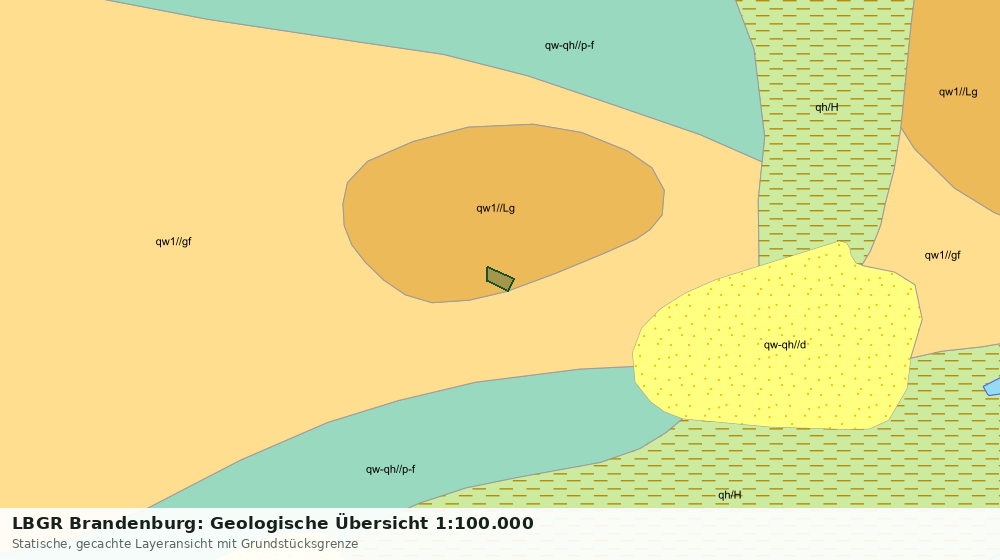Statische Kartenansicht: LBGR Brandenburg: Geologische Übersicht 1:100.000
