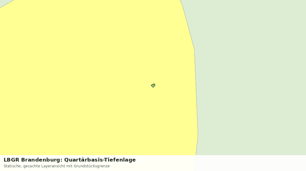 Statische Kartenansicht: LBGR Brandenburg: Quartärbasis-Tiefenlage