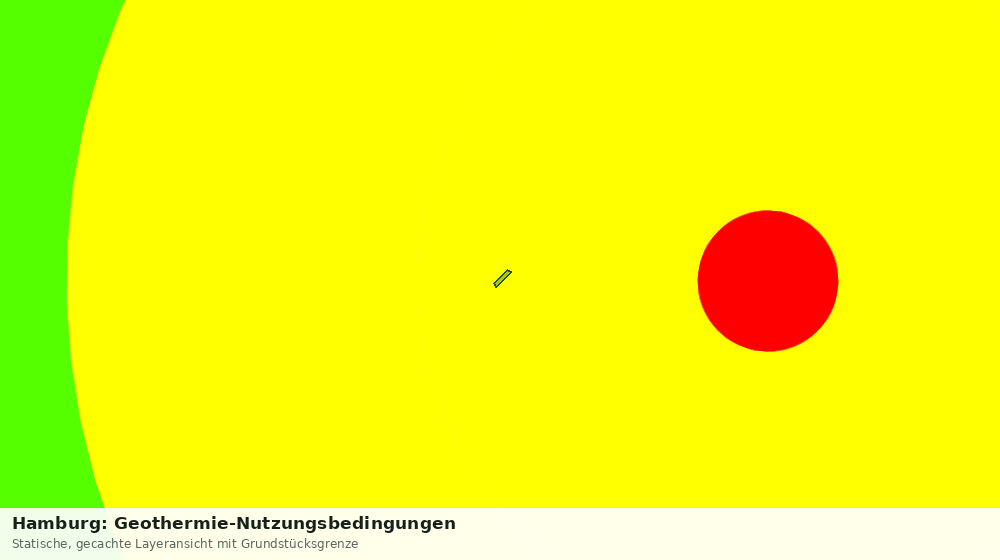 Statische Kartenansicht: Hamburg: Geothermie-Nutzungsbedingungen