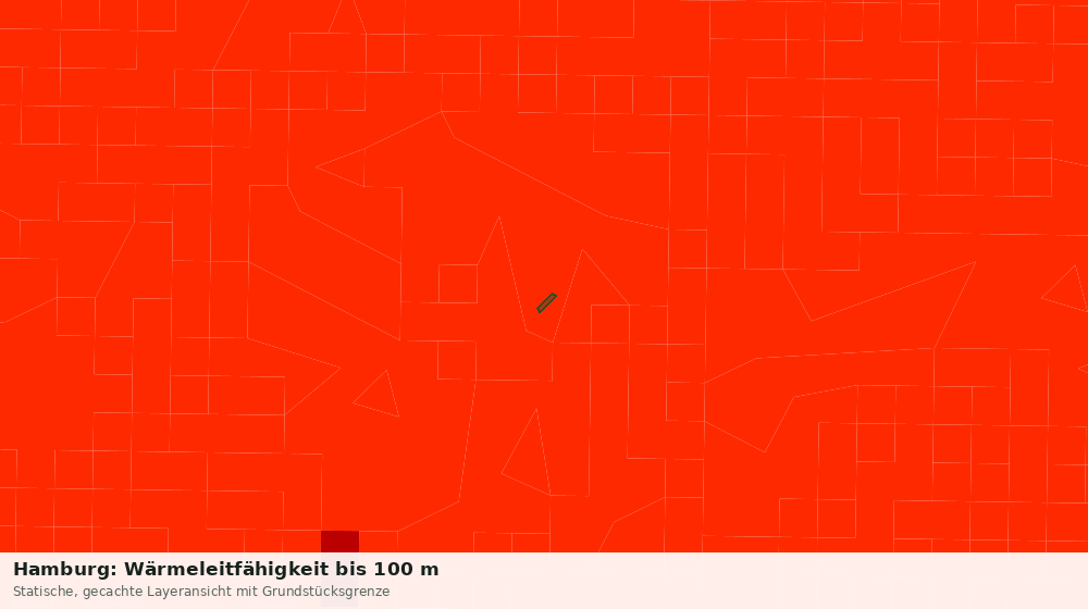 Statische Kartenansicht: Hamburg: Wärmeleitfähigkeit bis 100 m