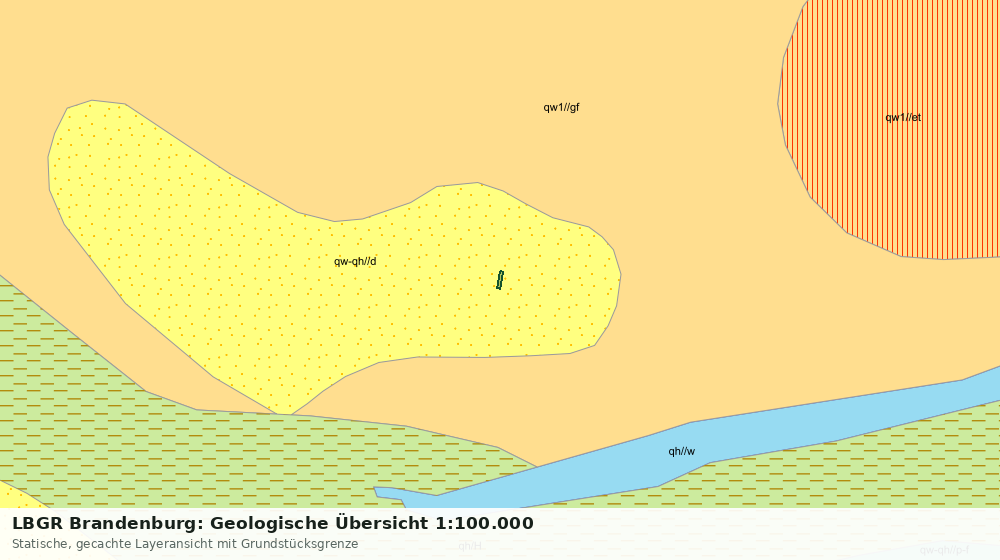 Statische Kartenansicht: LBGR Brandenburg: Geologische Übersicht 1:100.000