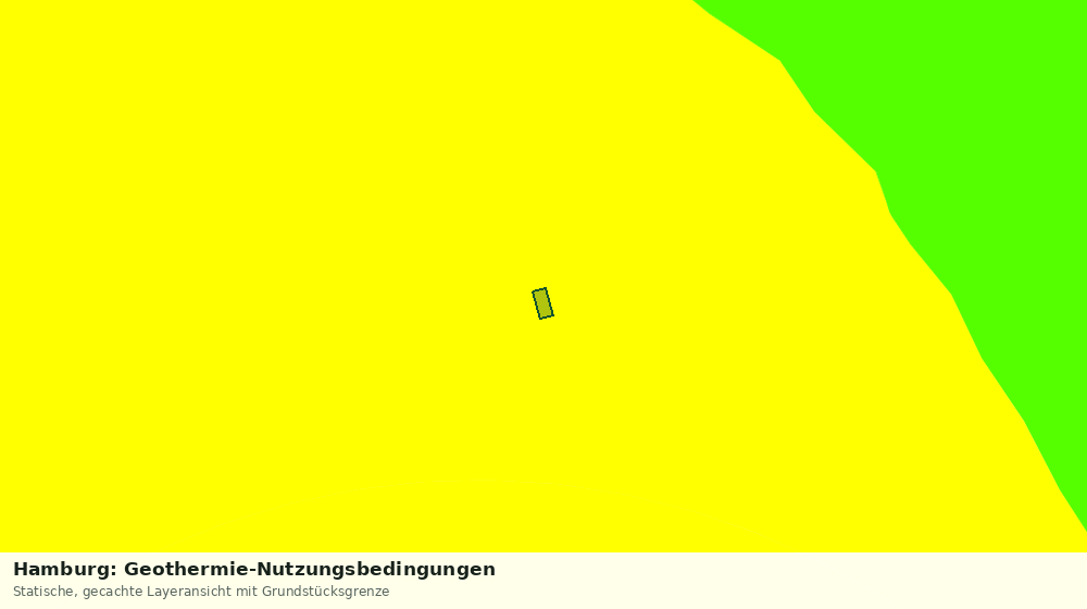 Statische Kartenansicht: Hamburg: Geothermie-Nutzungsbedingungen