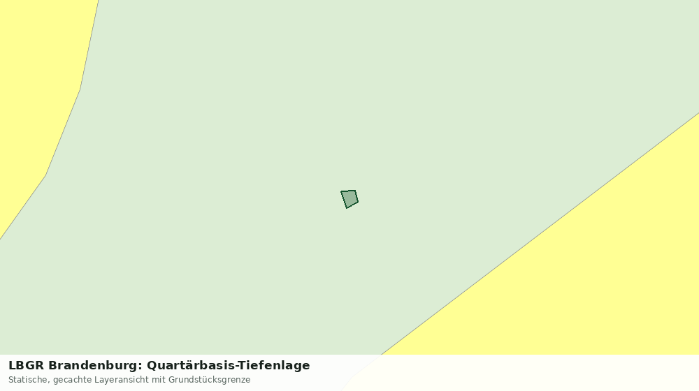 Statische Kartenansicht: LBGR Brandenburg: Quartärbasis-Tiefenlage