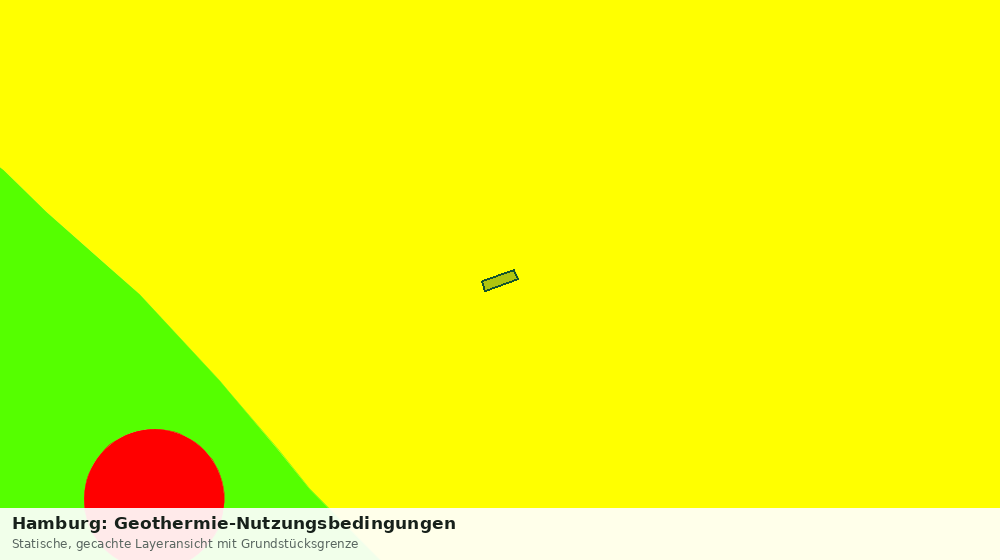 Statische Kartenansicht: Hamburg: Geothermie-Nutzungsbedingungen