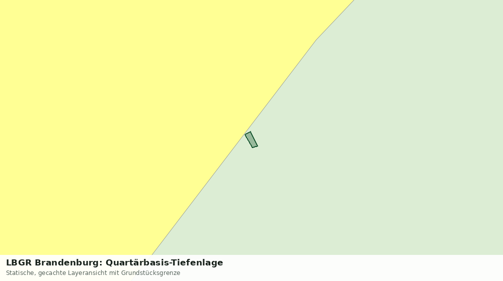 Statische Kartenansicht: LBGR Brandenburg: Quartärbasis-Tiefenlage
